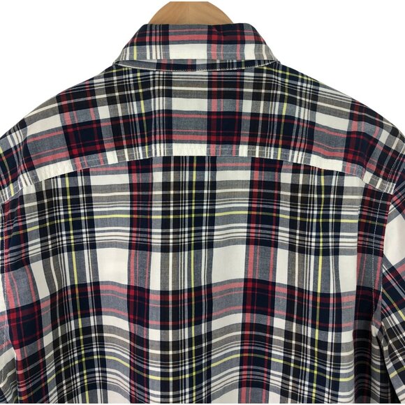 American Eagle Athletic Fit Multicolor Plaid Button Down Shirt Mens Size Medium - Picture 6 of 11
